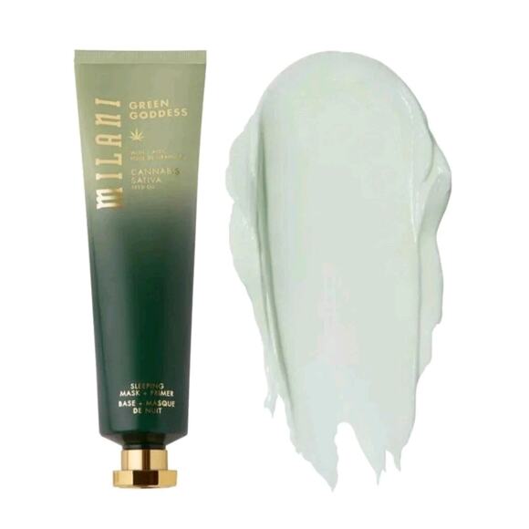 Cannibus Sativa Oil Facial Mask Skin Primer 2 oz. Hyaluronic Acid Green Goddess - Picture 2 of 9